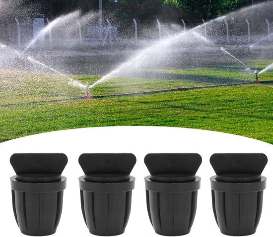 Flessi per irrigazione - 20 pezzi - Materiale ABS resistente - Chiudi i tubi di irrigazione - Ideale per lettini e prati - Lunghezza 35 mm - Stoppa tubi