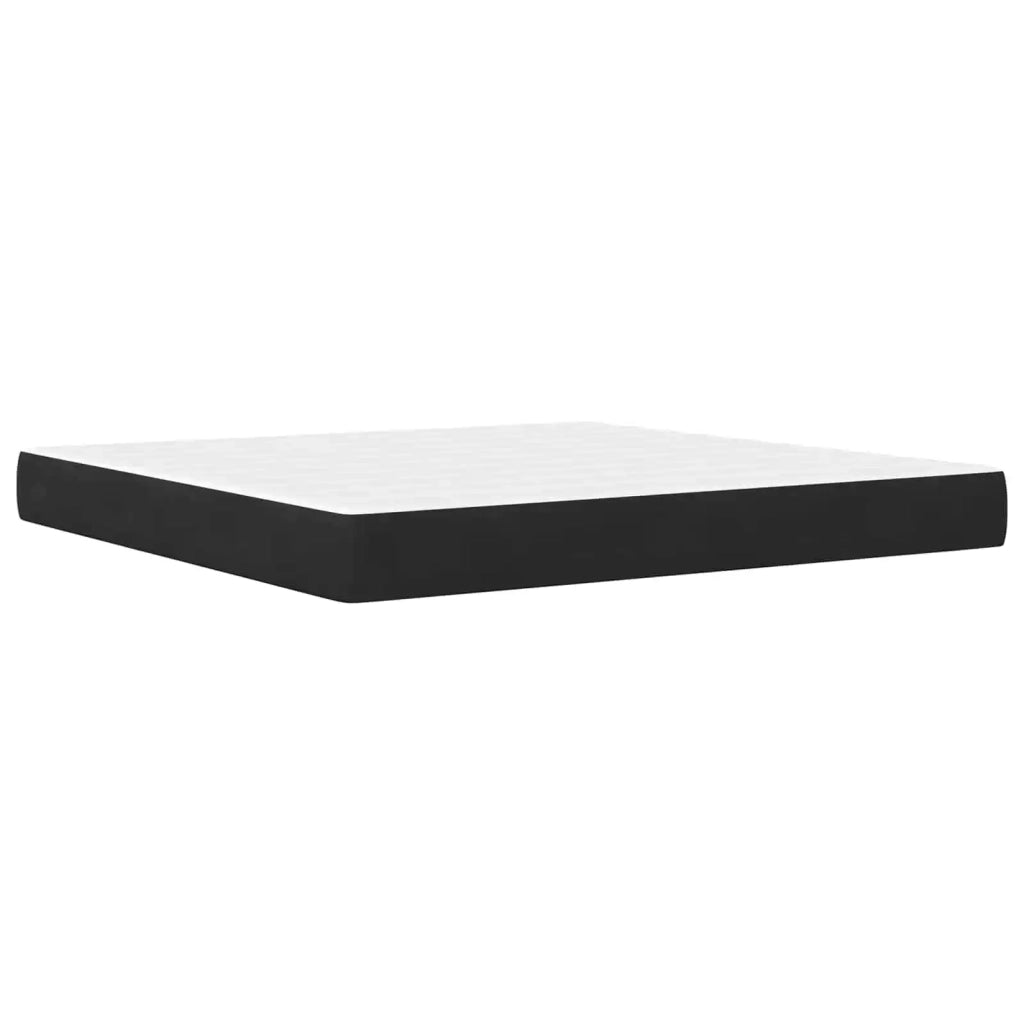 Struttura letto con materasso Nero 200 x 200 cm Velluto 3414823