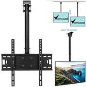 Trade Shop - Staffa Porta Tv Monitor Da 37" A 55" Supporto Parete Soffitto 360° Fino 50kg -