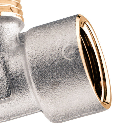 Gomito a compressione per tubo rame MF1/2"