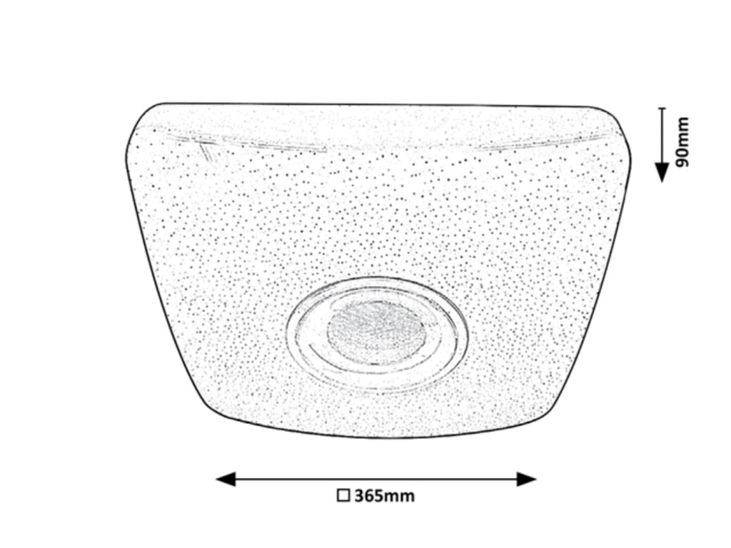 Plafoniera LED RGB Bluetooth 18W 36,5cm bianca Rabalux