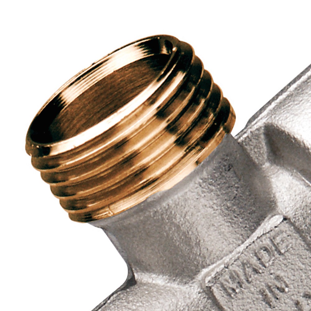 Raccordo a L a compressione per tubo rame MF 1/2" con attacco a muro