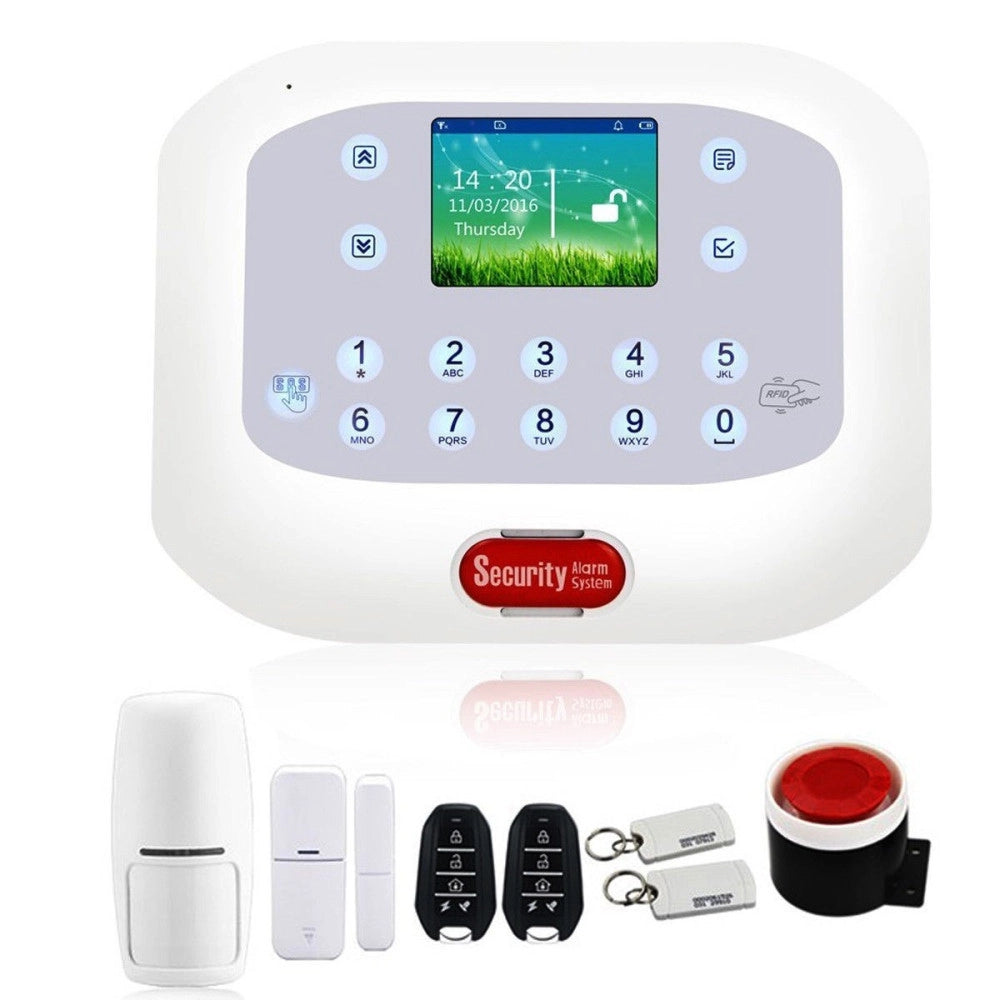 Trade Shop - Kit Antifurto Casa Allarme Touch Screen Combinatore Gsm Pstn Wireless App 50a -