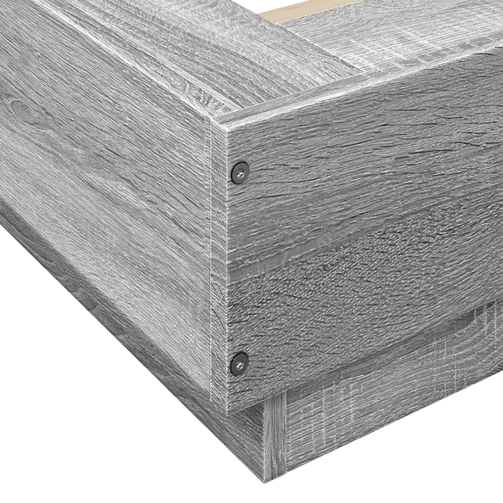 Giroletto Grigio Sonoma 180x200 cm in Legno Multistrato