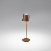 Lampada Tavolo Esterno Moderna Diva Alluminio Ruggine Led 1,5W 3000K