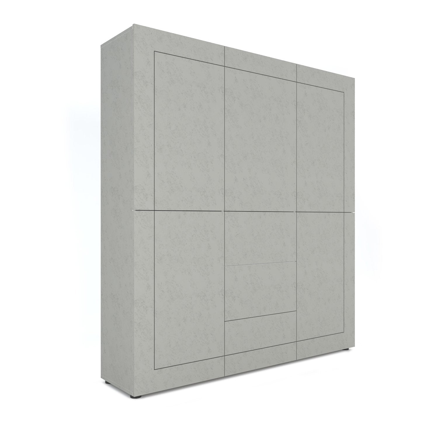 Credenza alta 5 ante/3 cassetti 150x35x165 cm cashmere - ELIOS