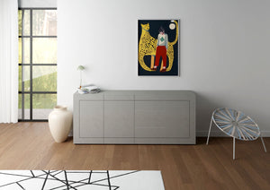 Madia 3 ante/3 cassetti 200x40x83,5 cm cashmere - ELIOS