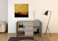 Madia 2 ante/3 cassetti 150x40x83,5 cm cashmere - ELIOS