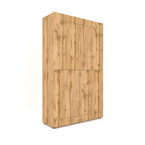 Credenza alta 4 ante 100x35x165 cm quercia natura - ELIOS