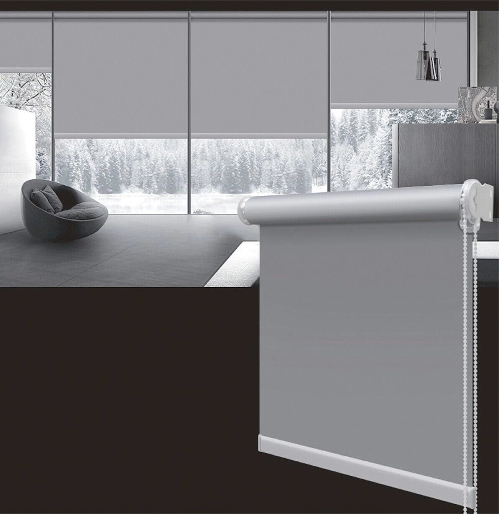 Tenda a Rullo Avvolgibile Porta Finestra Casa Ufficio Parete Soffitto Marrone 100x180 cm