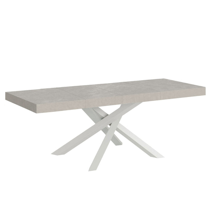 Tavolo da pranzo Allungabile - VOLANTIS PREMIUM Colore: Cashmere, Dimensioni: 200x90/304, Telaio: Bianco