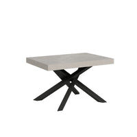 Tavolo da pranzo Allungabile - VOLANTIS PREMIUM Colore: Cashmere, Telaio: Antracite, Dimensioni: 120x90/380