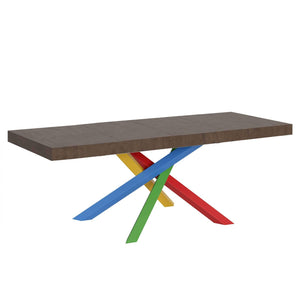 Tavolo da pranzo Allungabile - VOLANTIS PREMIUM Colore: Noce, Telaio: 4/B, Dimensioni: 200x90/304