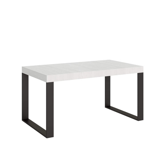 Tavolo da pranzo Allungabile - TECNO PREMIUM Colore: Bianco Frassino, Dimensioni: 90x160/264