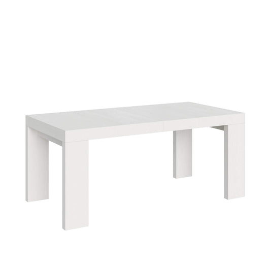 Tavolo da pranzo Allungabile - ROXELL Colore: Bianco Frassino, Dimensioni: 90x200/304