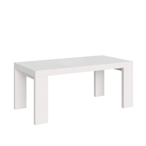 Tavolo da pranzo Allungabile - ROXELL Colore: Bianco Frassino, Dimensioni: 90x200/460