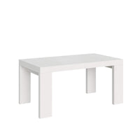 Tavolo da pranzo Allungabile - ROXELL Dimensioni: 90x160/420, Colore: Bianco Frassino