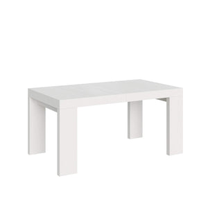 Tavolo da pranzo Allungabile - ROXELL Dimensioni: 90x160/264, Colore: Bianco Frassino
