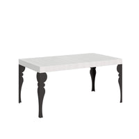Tavolo da pranzo Allungabile - PAXON Dimensioni: 80x160/244, Bordo: In tinta, Colore: Bianco Frassino