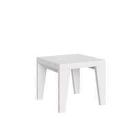 Tavolo da pranzo Allungabile - NAXY Dimensioni: 90x90/246, Colore: Bianco Frassino