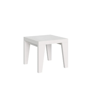 Tavolo da pranzo Allungabile - NAXY Dimensioni: 90x90/246, Colore: Bianco Frassino