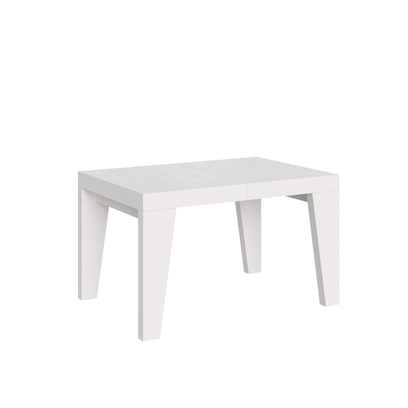Tavolo da pranzo Allungabile - NAXY Colore: Bianco Frassino, Dimensioni: 90x130/390