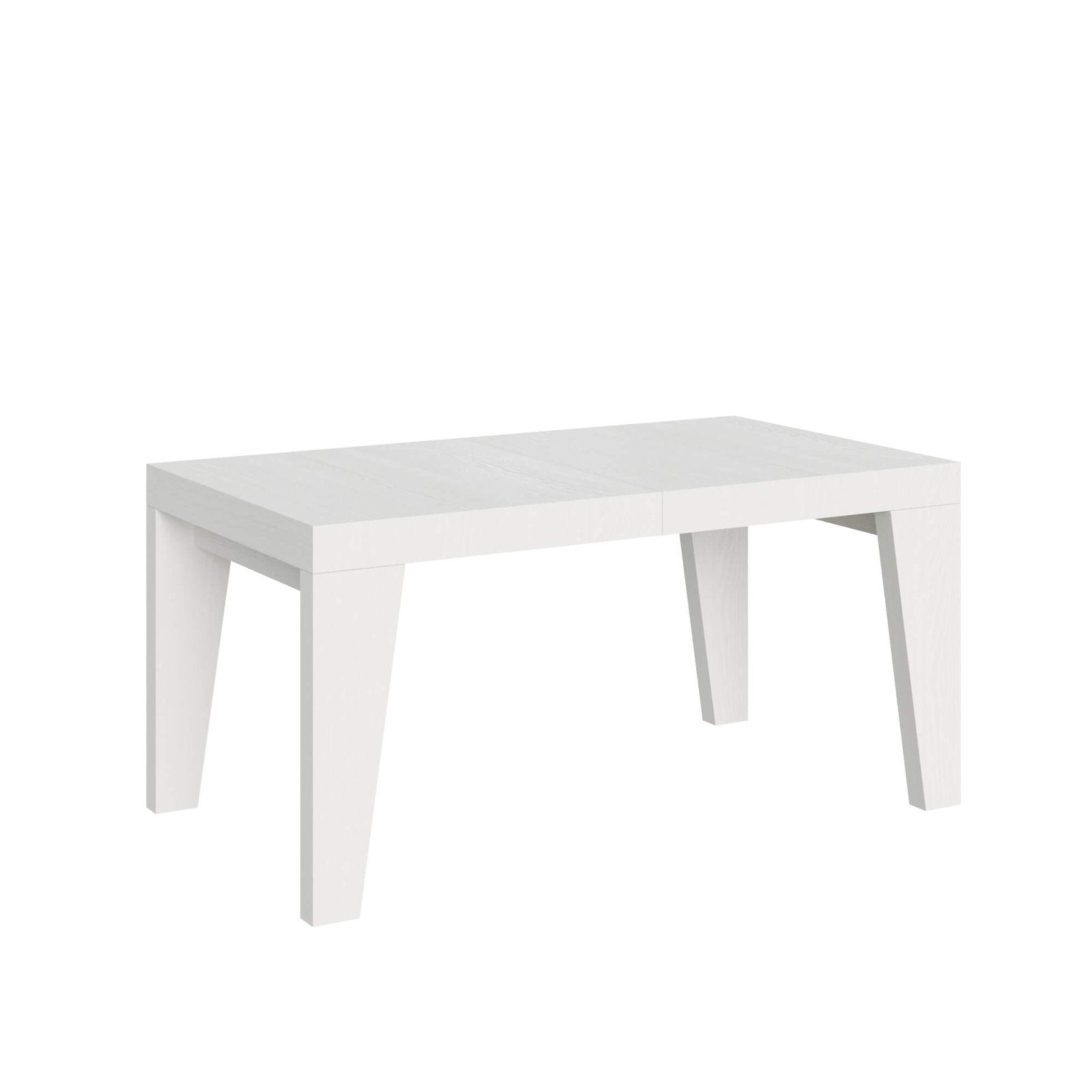 Tavolo da pranzo Allungabile - NAXY Dimensioni: 90x160/420, Colore: Bianco Frassino