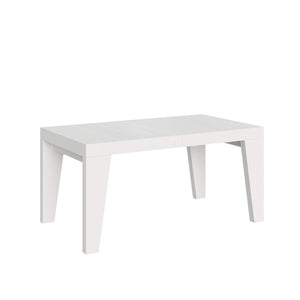 Tavolo da pranzo Allungabile - NAXY Dimensioni: 90x160/264, Colore: Bianco Frassino