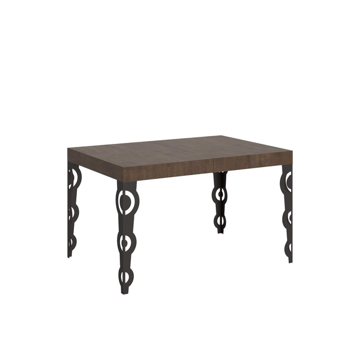 Tavolo da pranzo Allungabile - KARAMAY Bordo: In tinta, Dimensioni: 120x90/380, Colore: Noce