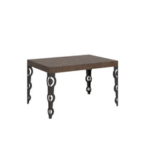 Tavolo da pranzo Allungabile - KARAMAY Bordo: In tinta, Dimensioni: 90x140/400, Colore: Noce