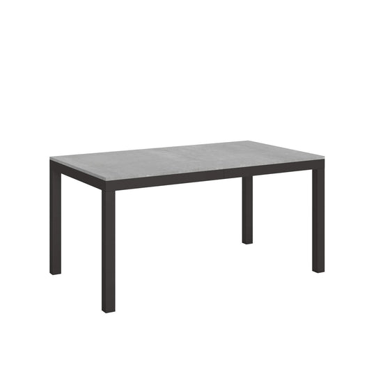 Tavolo da pranzo Allungabile - EVERYDAY Dimensioni: 90x160/420, Bordo: Antracite, Colore: Cemento