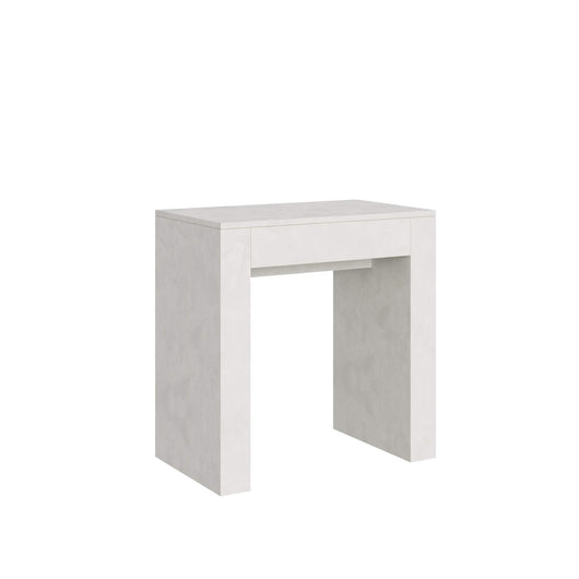 Consolle allungabile - ALLIN Colore: Bianco Spatolato, Dimensioni: 78x47/299