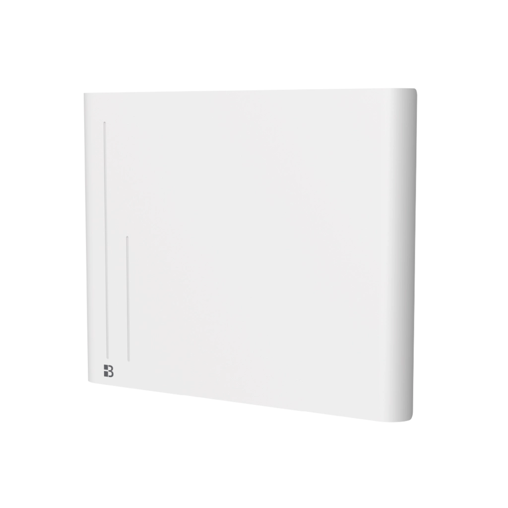 Radiatore elettrico fisso ad inerzia ceramica a secco 1000W ALBA orizzontale bianco