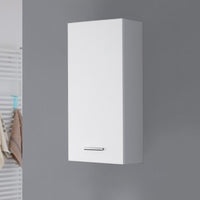 Pensile Bagno Singolo 1 Anta Mobiletto Sospeso Lavanderia Legno Bianco Feridras