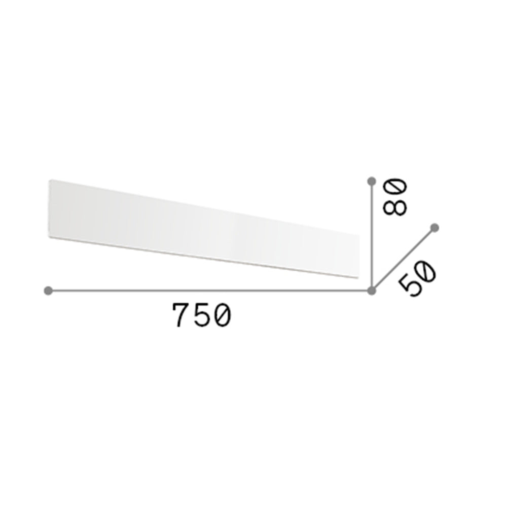 Applique Moderna Zig Zag Metallo Cromo Led 30W 3000K Luce Calda