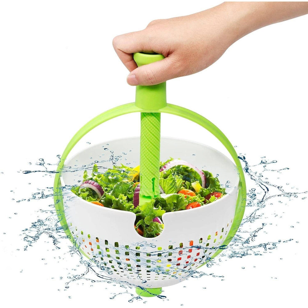Trade Shop - Scolapasta 2in1 Centrifuga Per Lavare Insalata Lava Frutta E Verdura Cesto Scola -