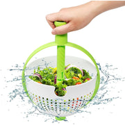 Trade Shop - Scolapasta 2in1 Centrifuga Per Lavare Insalata Lava Frutta E Verdura Cesto Scola -