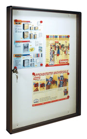 BACHECA PORTA AVVISI MAGNETICA MM.55X5X73H COLORE GHISA TRIMEC CONDOMINIO