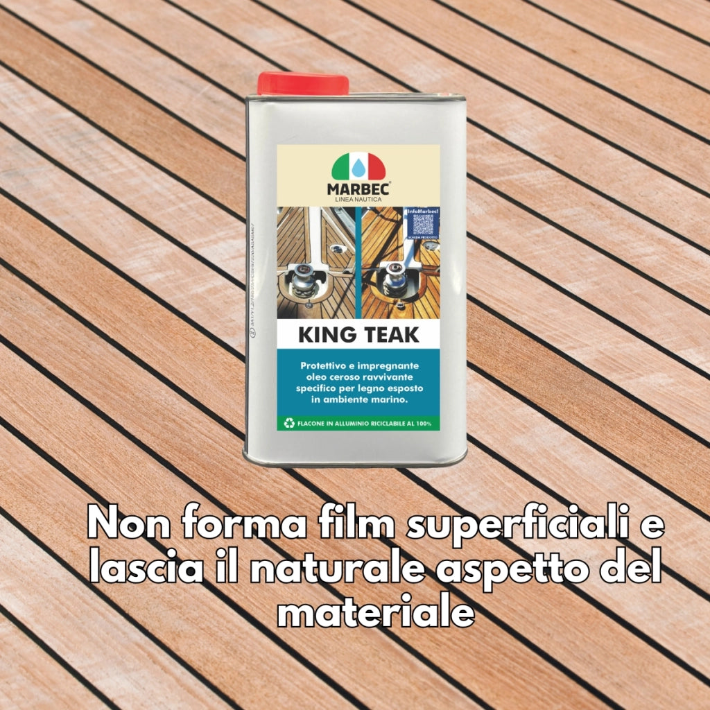 Impregnante per teak marino KING TEAK   1LTx6Pz