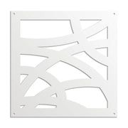 CONCENTRIC - Pannello in PVC traforato - Parasole Colore: bianco, Misura: 48x48 cm