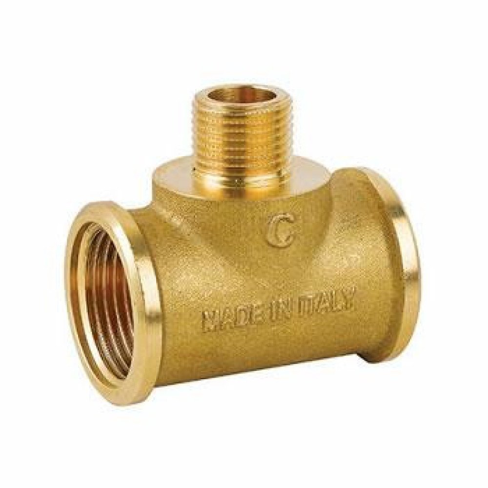 Tee ridotto fmf ottone d. f1  x m1/2  x f1  b07rfcm4xf