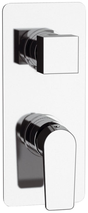 Rubinetto doccia con deviatore a tre vie su unica piastra - serie dream