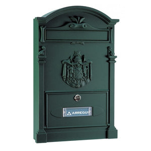 Cassetta Postale in Alluminio Stile Classico Antico Buca Posta Lettere A4 Colore: Verde