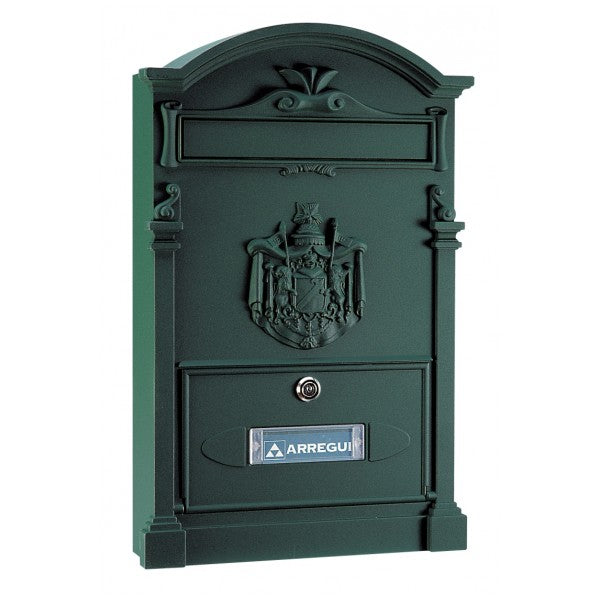 Cassetta Postale in Alluminio Stile Classico Antico Buca Posta Lettere A4 Colore: Verde