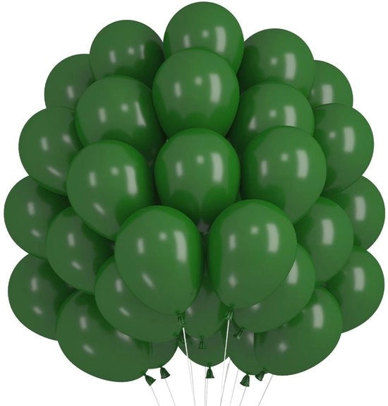 Ballooncini solidi 60 pezzi - Ballooncini in lattice verde - 30 cm - Decorazione per feste - Matrimonio/Baby shower - Alta qualità, non tossico - Ballooncini per feste