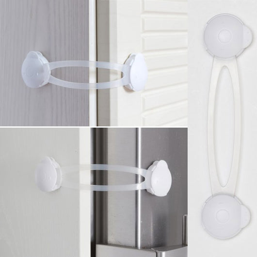 Gancio Chiusura Sicurezza Bambini Flessibile Grande per Armadi Frigorifero WC