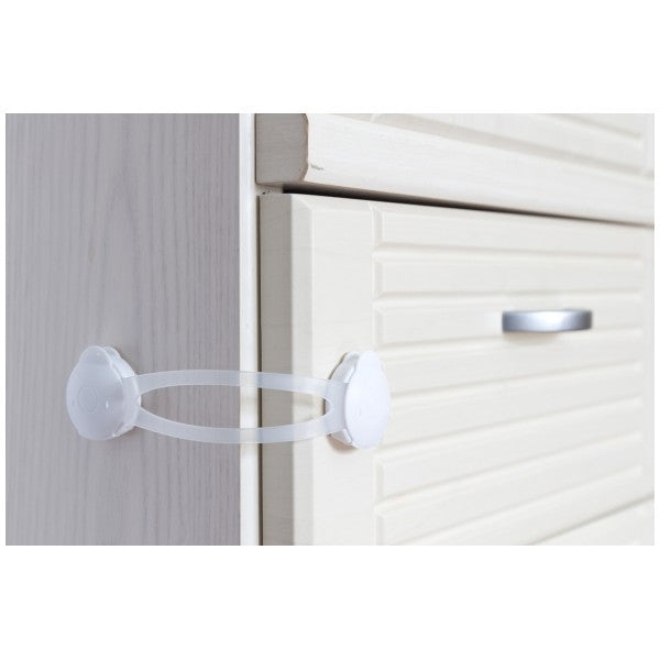 Gancio Chiusura Sicurezza Bambini Flessibile Grande per Armadi Frigorifero WC