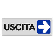ETICHETTA SEGNALETICA USCITA A DESTRA- 10 pezzi  - BricoGo