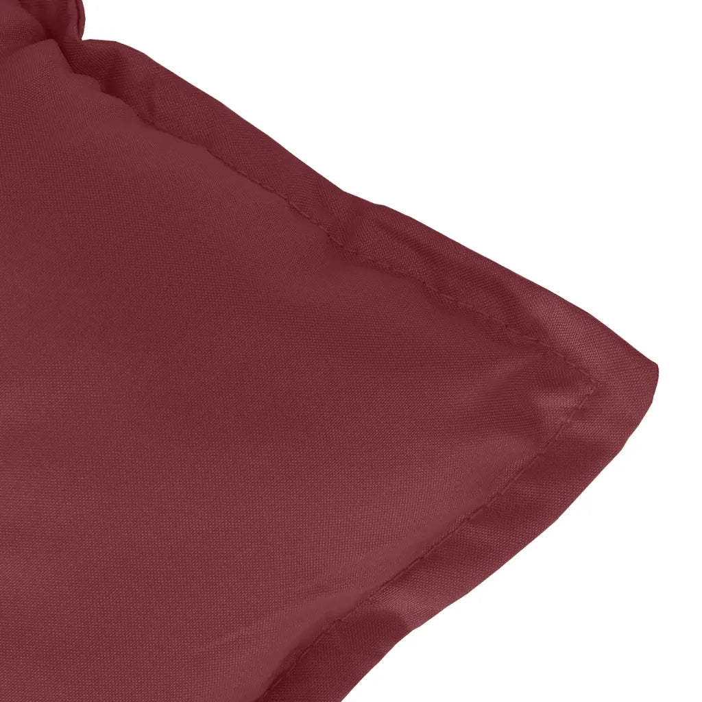 vidaXL Cuscini Sedia Schiena Alta 2 Rosso Vino Mélange 120x50x7 cm