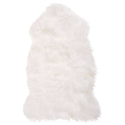 Tappeto in Tappeto finta pelle di montone bianco 53 x 88 cm alto pelo rustico